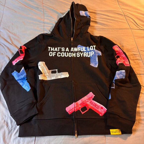 Awful Lot Of Cough Syrup zip up Hoodie - Picture 2 of 4